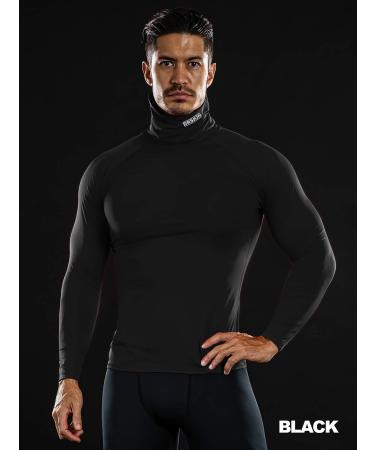 DRSKIN Men's Turtleneck Compression Shirt Top - Long Sleeve Baselayer for Running - X-Large - Buy Online on SooperMarket.com