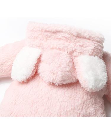 Puseky Newborn Baby Cartoon Bear Snowsuit - Hooded Fleece Romper Jumpsuit for 0-3 Months - Buy Online on SooperMarket.com