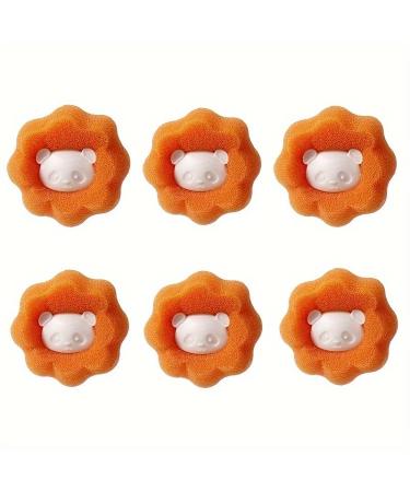 6pcs Hair Remover Used In Washing Machine Dryer Ball Reuse Reduce Wrinkles Save Washing Machine Free Drying Time