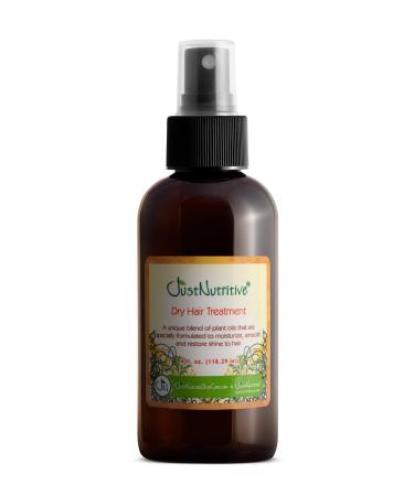Just Nutritive Dry Hair Treatment | Rejuvenating Hair Oil For Damaged Hair | For Dry Brittle and Frizzy Hair | Natural Oil for Men and Woman 4 Fl Oz