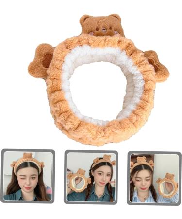 PLAFOPE Bear Face Wash Headband Make up Headbands Bear Headband Spa Hair Band Facial Headbands Spa Headbands Headband for Washing Face Skincare Headbands Makeup Headband - Buy Online on SooperMarket.com