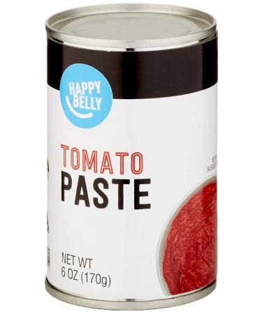 Amazon Brand - Happy Belly Tomato Paste, 6 Ounce