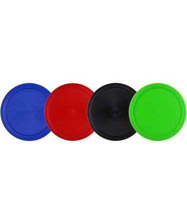 Kasteco 12 Pack 2.5 Inch Air Hockey Pucks for Small Table - Red Blue Green Black - 64x4 mm - Buy Online on SooperMarket.com