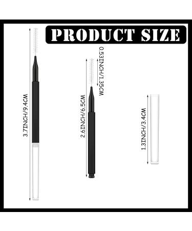 150 Pieces Micro Eyebrow Brush with Cap Brow Lamination Brush Eyebrow Spoolie Brush Comb Eyebrow Lash Lift Tools Lash Filler Eyelashes Extensions Eyebrows(Black) - Buy Online on SooperMarket.com