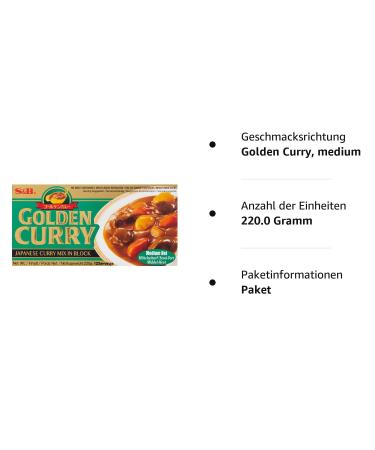 S&B Golden Curry Medium Sharp 220g Authentic Japanese Spice Mix for Curry Dishes | Buy Online Worldwide - Buy Online on SooperMarket.com
