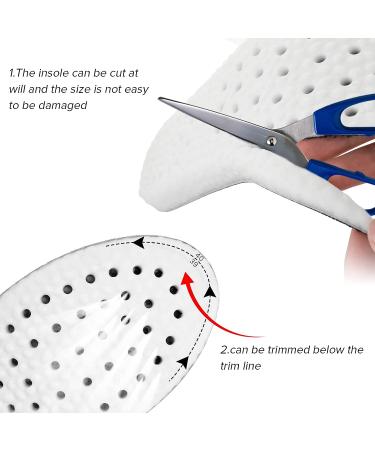 Memory Foam Shoe Insoles | Arch Support & Shock Absorption | Cropable & Cushioning | Men & Women US 5-10 - Buy Online on SooperMarket.com