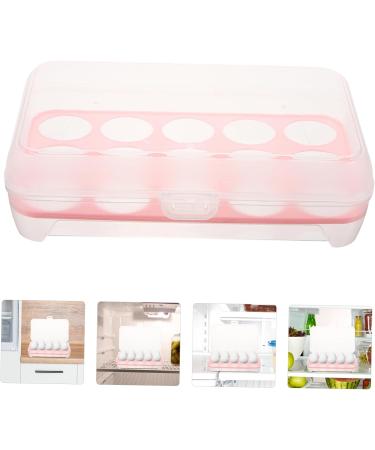 OSALADI Egg Keeper 2pcs 10 Egg Holder Egg Containers with Lid Storage Pull Out Drawers Red Portable Crisper re-usable Red 24.5*10.5*7cm - Buy Online on SooperMarket.com