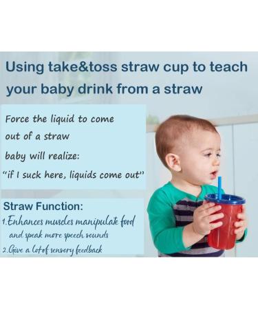 Tegion Mini Short Silicone Straws for Toddlers & Kids - BPA Free & Teething Safe - Fits The First Years Take & Toss Straw Cup - Buy Online on SooperMarket.com
