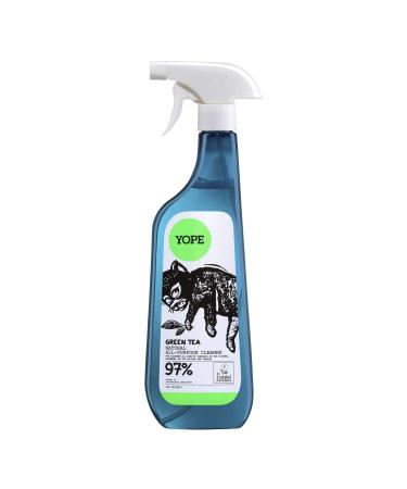 Yope All Purpose Cleaner Spray Detergent Prevents Dust Anti- static Properties Green Tea Scent 750 milliliters