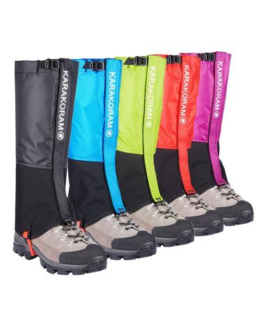 Hidewalker Gaaters Waterproof hiking LEG GUARDS GAITER FOR MENS WOMES COMPLES OUTDOOR Hunting raingases bike hiking accessories black M (41-43)