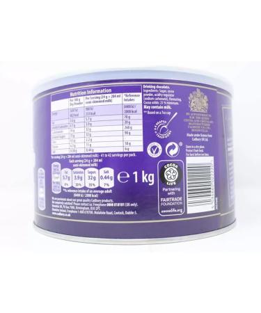 Cadbury Original Drinking Hot Chocolate Powder Swirl into/Add Milk - 1kg | Sold by Gronets - Buy Online on SooperMarket.com