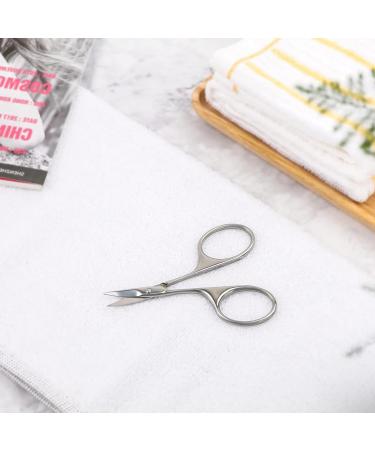 DERDOUT Curved Cuticle Scissors Extra Fine Stainless Steel Small Manicure Scissors with Precise Pointed Tip Grooming Blades - Buy Online on SooperMarket.com