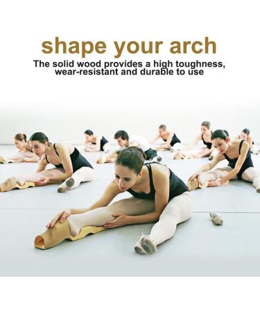 GOTOTOP Pine Wooden Ballet Foot Stretcher with Elastic Band - Ballet Dancers & Gymnasts Arch Enhancer - Buy Online on SooperMarket.com