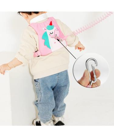 Baby Walking Safety Harness with Anti-Lost Wrist Link - Pink Unicorn Design for Toddler Girls/Boys Travel - Buy Online on SooperMarket.com