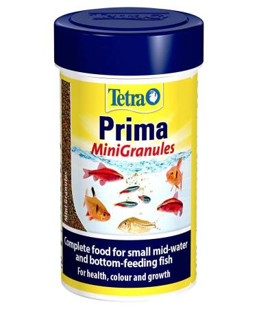 Tetra Prima Fish Food Mini Granules Complete Fish Food for Small Mid-Water and Bottom-Feeding Fish 100 ml