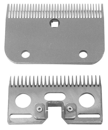 Kerbl 18506 shearing blade set 220 Constanta 2 top 24 teeth and bottom 35 teeth close up 500 g (1 pack)