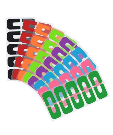 80pcs Nail Peel Off Tapes Disposable Nail Polish Protector Soft U-Shape Spill-proof Sticker Tape for Nail Art Painting Keep Polishing Without Mess
