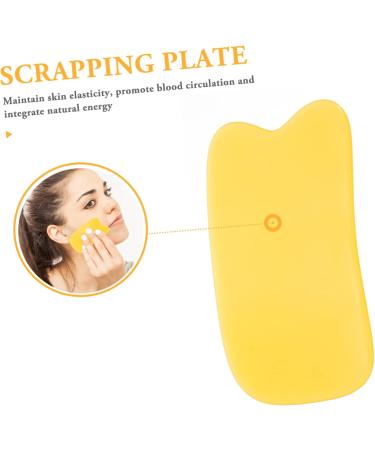 KALLORY Massage Facial Tool Set | Chinese Skincare Plate & Back Scrapper for Spa Treatments | Beeswax Resin Body Scraper - Buy Online on SooperMarket.com