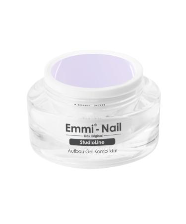 Emmi Nail Studioline Setup-Gel Kombi Clear I LED UV BauGel for Geln gel I perfect for natural nail reinforcement I Mittel viscos & self-smoothing I 30ml 30 ml (1 Pack) clear