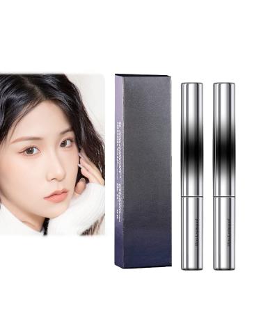 Bristleless Metal Mascara  Bristleless Mascara Washable Extra Slim Metal Mascara  Long Lasting Extensions Metal Mascara Without Smudging (2Pcs)
