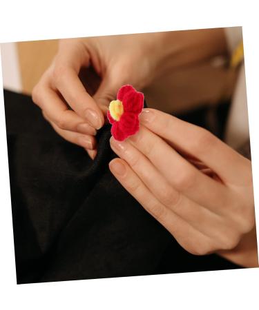 KALLORY 20 Pcs Hairpin Accessories Hair Barrettes Sew on Yarn Flower Yarn Embellishments Headdress DIY Props - Buy Online on SooperMarket.com
