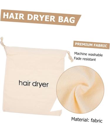HAPINARY 3pcs Hair Dryer Storage Bag Drawstring Storage Bag Travel Laundry Blow Dryer Pouch Sac Beige Fabric - Buy Online on SooperMarket.com