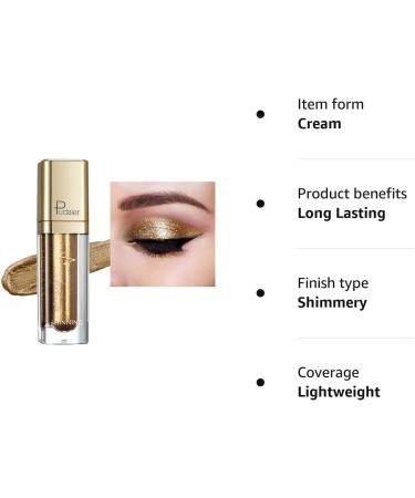Glitter Eyeshadow & Eyeliner Pen Set - Gold | Long Lasting, Waterproof & Quick Drying - Buy Online on SooperMarket.com