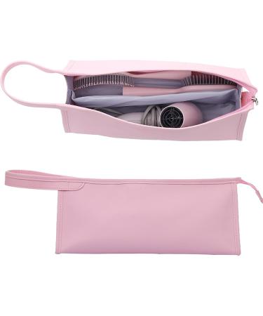 Tainrunse Hair Dryer Curling Iron Storage Bag Carrying Waterproof Stain-Resistant with Handle Easy to Carry Pink - Buy Online on SooperMarket.com