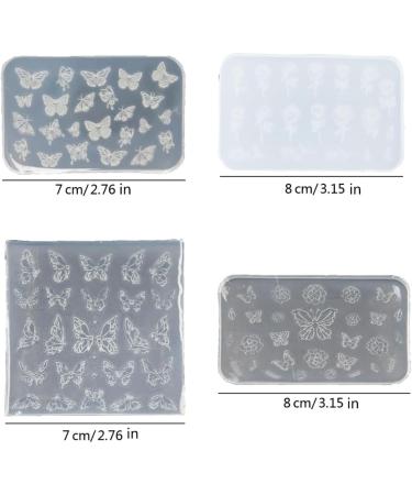 3D Nail Mold With Variety Of Patterns Template Carving Sticker Stencil Tools Moulds For Nail Enthusiasts And Salons 6 - Buy Online on SooperMarket.com
