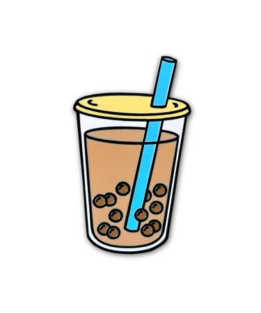 On Point Pins Boba Bubble Tapioca Pearl Milk Tea Brooch Badge Enamel Lapel Pin