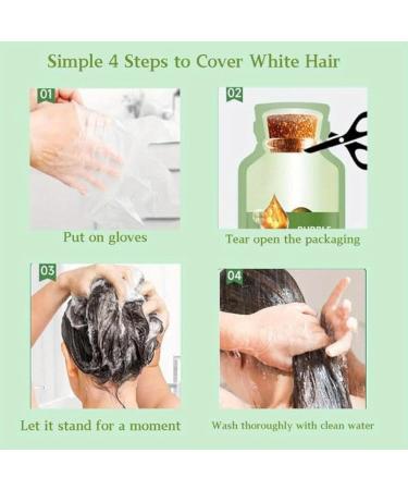 Natural Plant Hair Dye | 10ml Bubble Shampoo - Chestnut Brown | Gray Hair Coverage | Eco-Friendly & Gentle Formula | Shop Now - Buy Online on SooperMarket.com