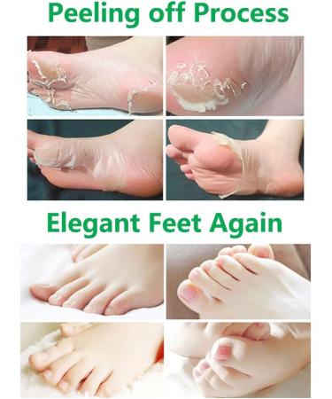 BOMPOW Olive Scented Foot Peel Socks - Soft Baby Feet in 3-7 Days - 2 Pairs - Buy Online on SooperMarket.com