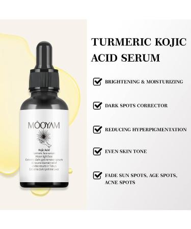 Kojic Acid & Turmeric Dark Spot Corrector Serum | Brightening Face & Body | Sun Spot Remover - 30ml - Buy Online on SooperMarket.com