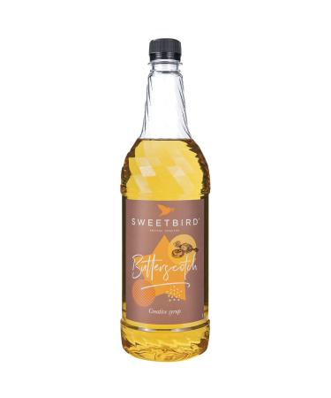 Sweetbird Butterscotch Syrup (1 Litre) - Vegan Friendly Butterscotch Syrup Only