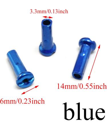 36pcs Blue Carbon Steel Bicycle Spoke Cap Set for 2mm Diameter Spokes | Pro Bamboo Kitchen Mountain Bike Spoke Caps - Buy Online on SooperMarket.com