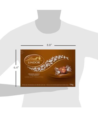 Lindt LINDOR Hazelnut Milk Chocolate Truffles Gift Box 156-Gram Box Chocolate Gift Box Perfect for Gifting - Buy Online on SooperMarket.com
