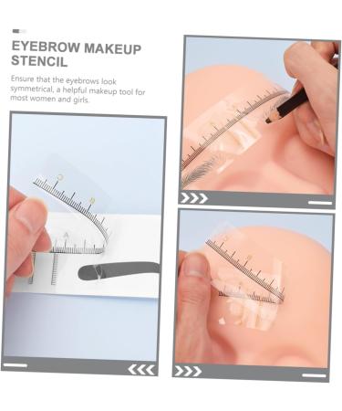 Hemoton 10pcs Eyebrow Positioning Ruler Plastic Eyebrow Ruler Brow Guide Stencil Shape Template Mold Make up - Buy Online on SooperMarket.com