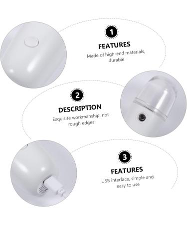 PLAFOPE 1 Set Spray Hydrating Apparatus Lash Facial Cleaner Mini Steamer Nano Facial Mister White Plastic - Buy Online on SooperMarket.com