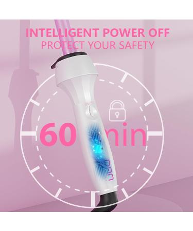DAN Technology 1/2 Inch Curling Iron - Adjustable Temperature Tourmaline Ceramic Dual Voltage Hair Wand for International Use - 60 min Auto Shut Off - Buy Online on SooperMarket.com