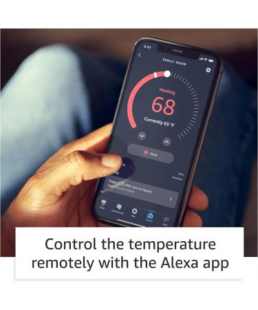 Certified Refurbished Amazon Smart Thermostat - ENERGY STAR Certified - Works with Alexa - DIY Installation - C-Wire Required - Buy Online on SooperMarket.com