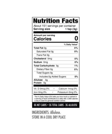 Wholesome Yum Besti Keto Powdered Allulose Sweetener - 16 oz - Non GMO Zero Carb Confectioner's Sugar Substitute - Buy Online on SooperMarket.com