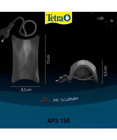 Tetra APS 150 Aquarium Air Pump - Quiet Diaphragm Pump for 80-150L Aquariums | International Shipping Available - Buy Online on SooperMarket.com