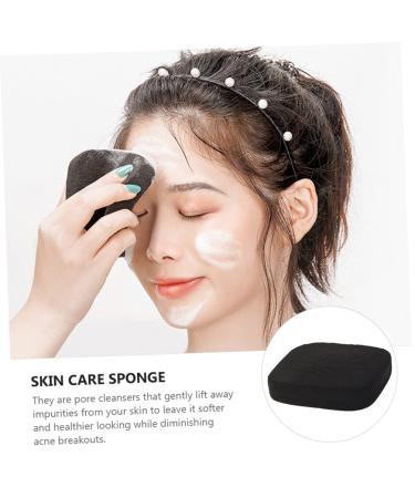 2pcs Charcoal Facial Exfoliating Pads - Compressed Sponges for Deep Cleansing | Face & Body Wash Tools - International Shipping - Buy Online on SooperMarket.com