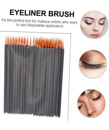Baluue 100pcs Disposable Eyeliner Brush Practical Eyeliner Brush Curved Eyeliner Brush Facial Tool Plastic 9x6.5cm Black - Buy Online on SooperMarket.com
