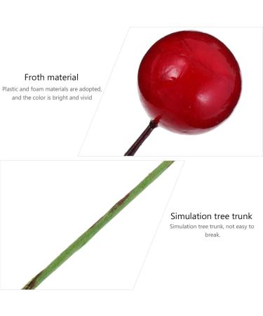 ABOOFAN 432 Pcs Diy Foam Red Fruit Berry Fall Berries for Crafts Red Berries Nativity Decor Faux Berries Branches Christmas Tree Filler Christmas Craft Wreath Pick Artificial Accessories - Buy Online on SooperMarket.com