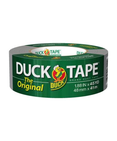 The Original Duck Tape Brand 394468 Duct Tape, 1-Pack 1.88 Inch x 45 Yard Silver,B-450-12,Silver 1 Roll, 45 Yds