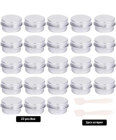 23-Piece 5ml Empty Cream & Lip Balm Jars Set with Lids - Perfect for DIY and Crafting | International Shipping - Buy Online on SooperMarket.com