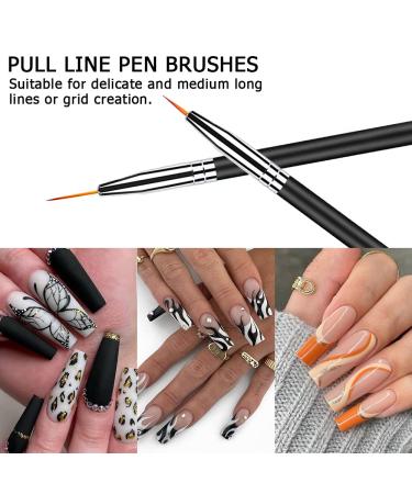 Lofuanna 6-Piece Professional Nail Brush Kit - Double End Nail Art Brushes for Dotting Painting & Gel Polish Designs - Buy Online on SooperMarket.com