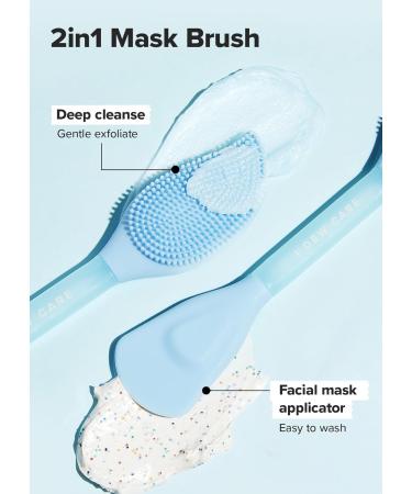 I DEW CARE 2-in-1 Cleansing & Firming Silicone Mask Brush | Hygienic Easy-to-Wash Facial Brush for Glass Skin & Korean Skincare - Buy Online on SooperMarket.com