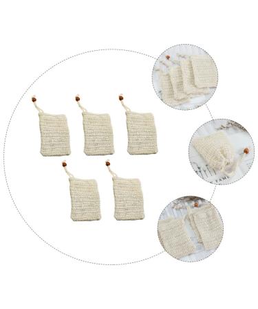 FRCOLOR 10 Pcs Mesh Soap Bags - Soap Saver Pouches & Soap Holders for Foaming & Bathing - Durable Cotton Drawstring & Sisal Design - Buy Online on SooperMarket.com